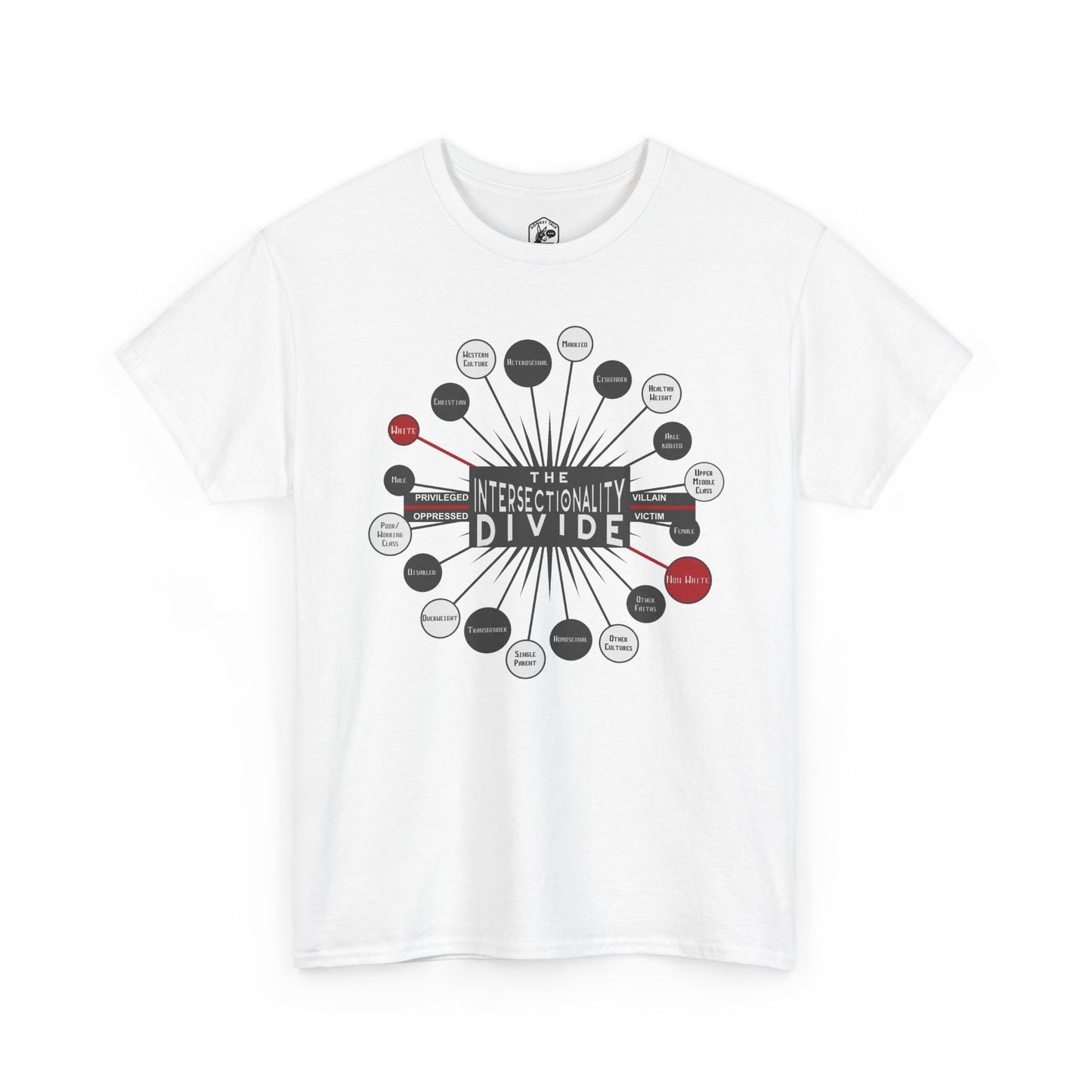 The Intersectionality Divide Graphic T-Shirt | Unisex Statement Tee