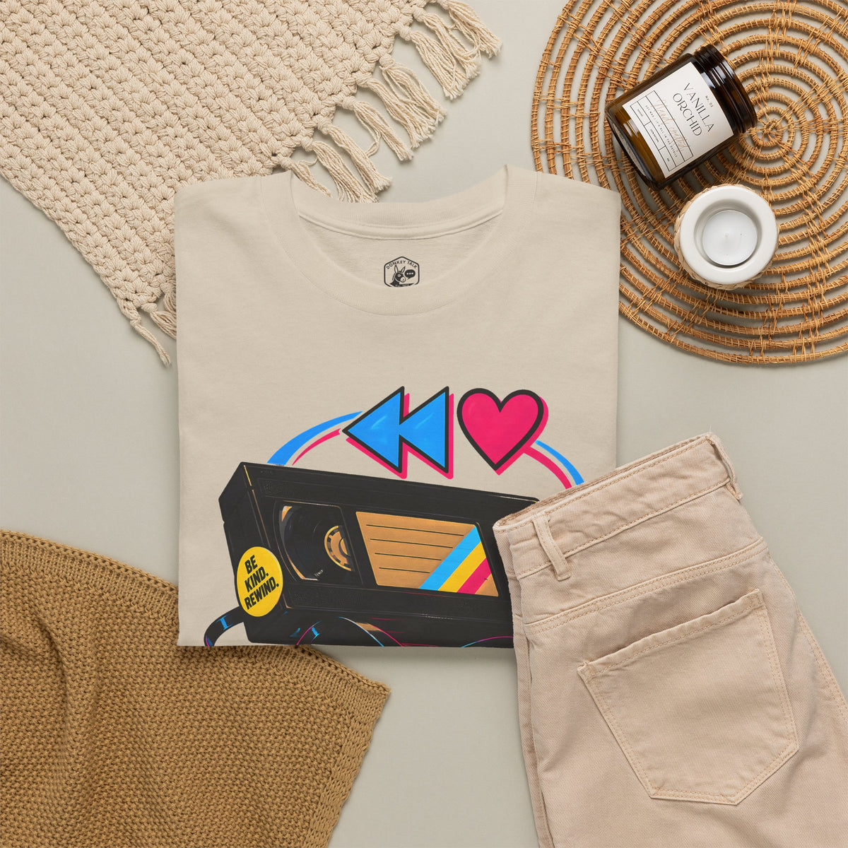 Kindness Rewind Heart T-shirt – Donkey Talk graphic tee