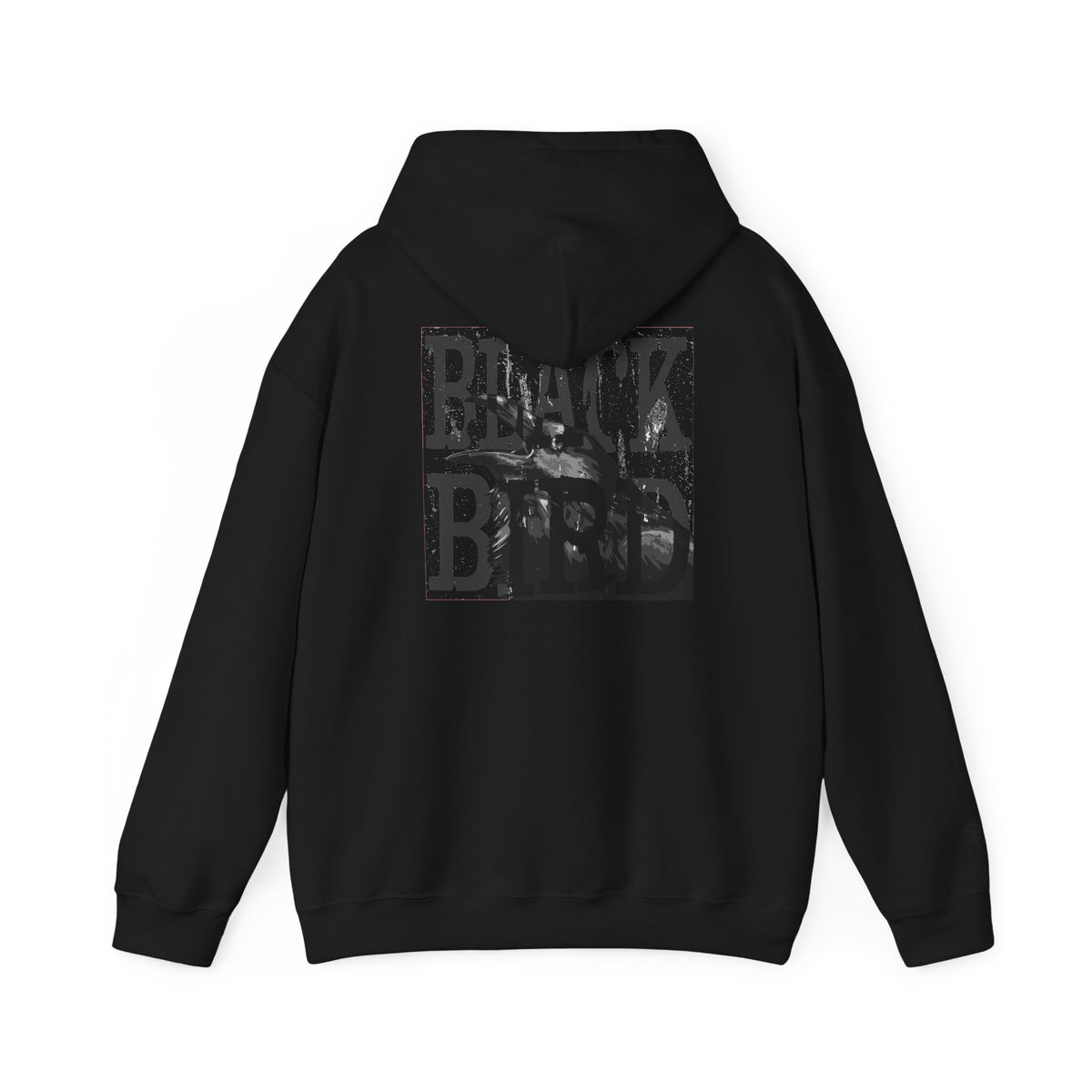 The Raven Unisex Heavy Blend Hoodie - Black Bird Design, Cozy & Stylish