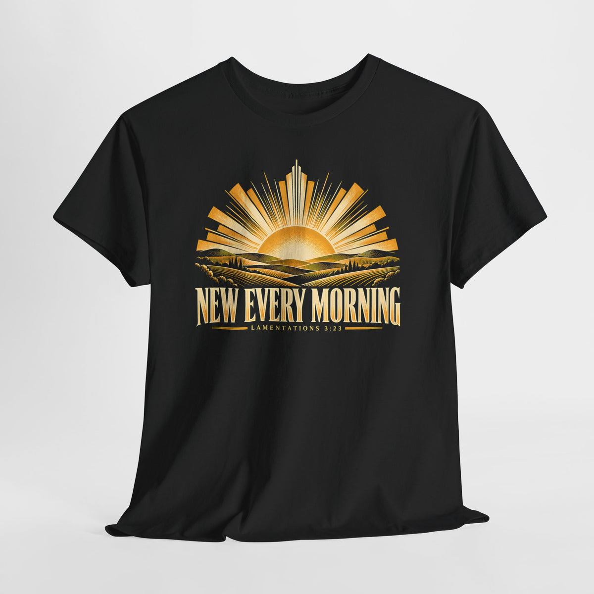 New Every Morning Lamentations 3:23 T-shirt – Donkey Talk graphic tee