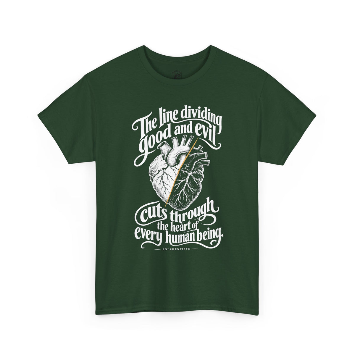 The Line Dividing Good and Evil T-shirt – Donkey Talk graphic tee
