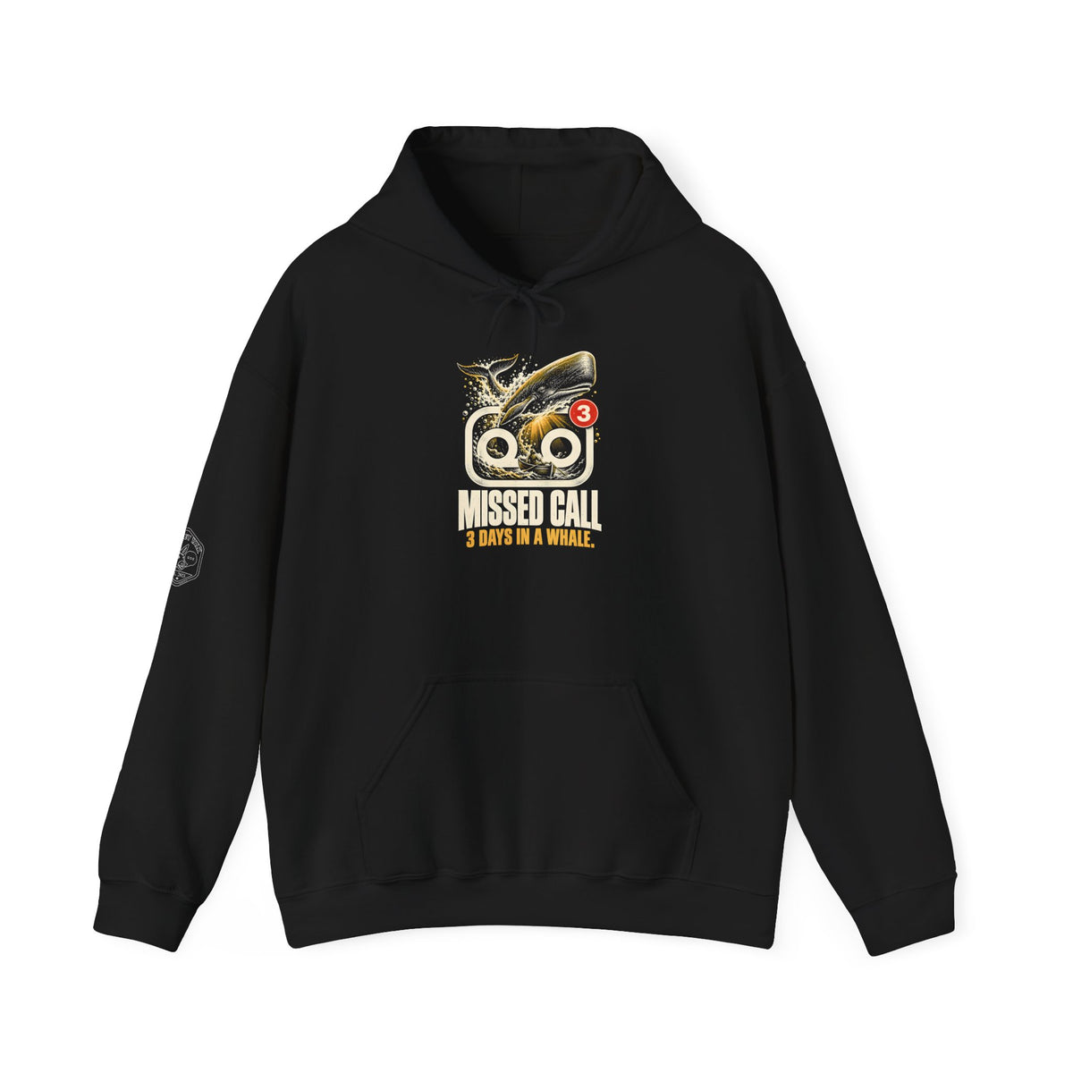 Missed Call 3 Days in a Whale Hoodie | Jonah Funny Christian Humor Hoodie