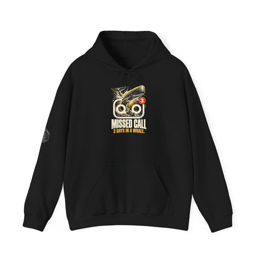 Missed Call 3 Days in a Whale Hoodie | Jonah Funny Christian Humor Hoodie