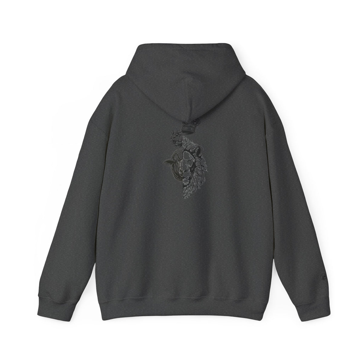 The Lion and The Lamb Unisex Heavy Blend™ Hoodie - Spiritual Symbolism Sweatshirt