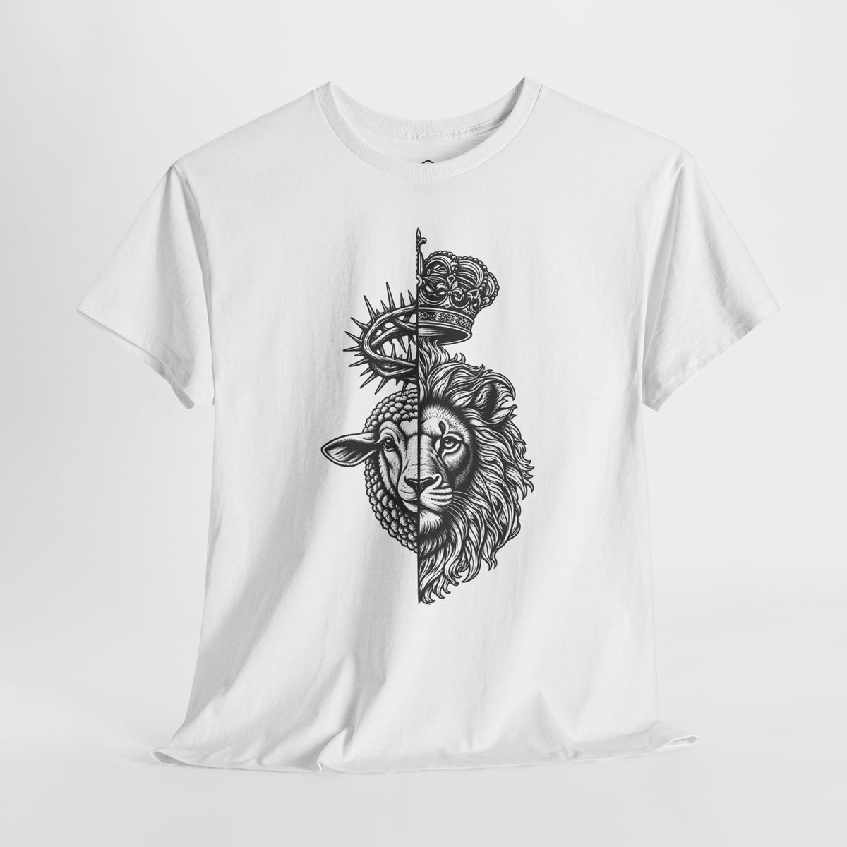 T-shirt chrétien Lion & Agneau | T-shirt graphique de foi audacieuse