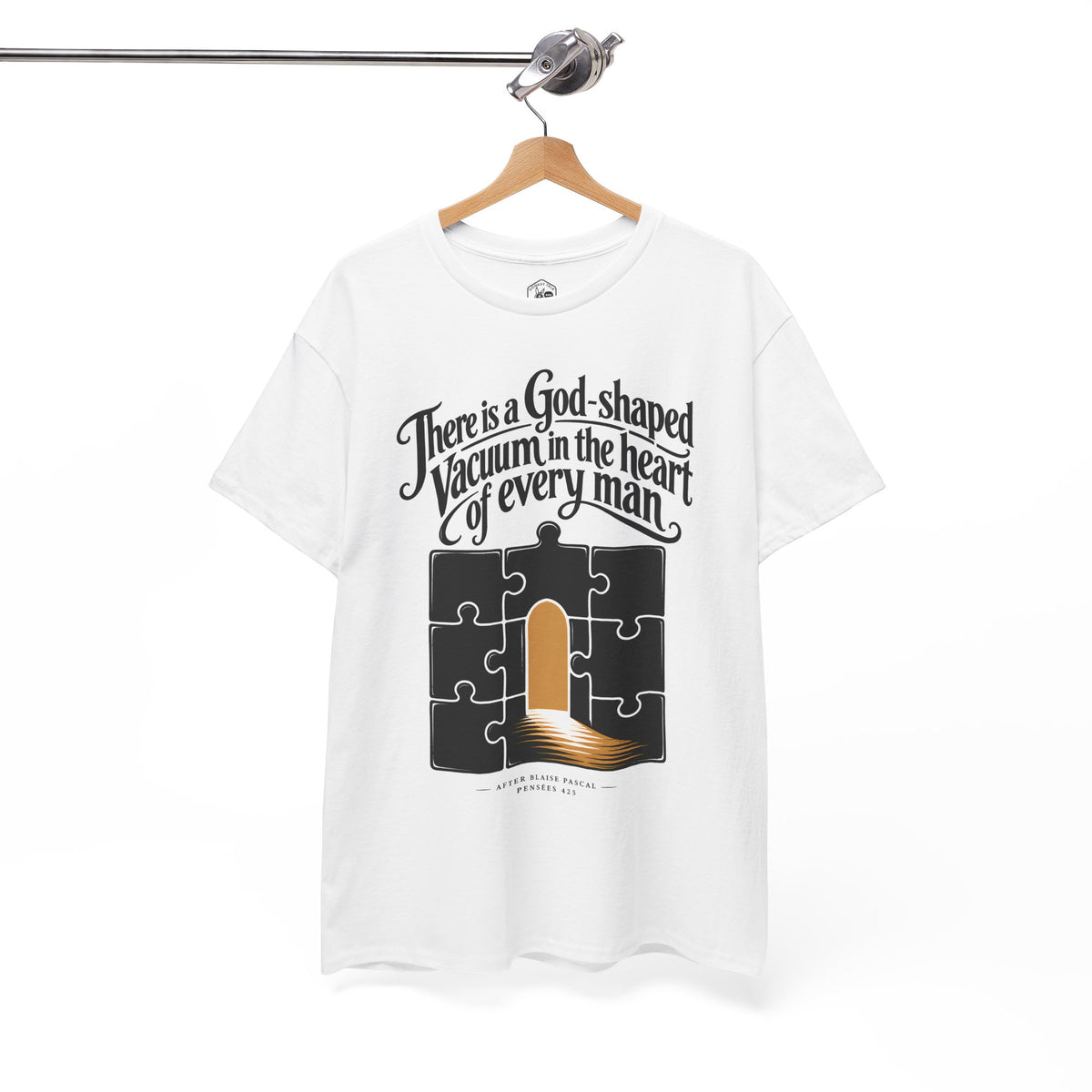 God-Shaped Vacuum Jigsaw T-shirt – Donkey Talk graphic tee