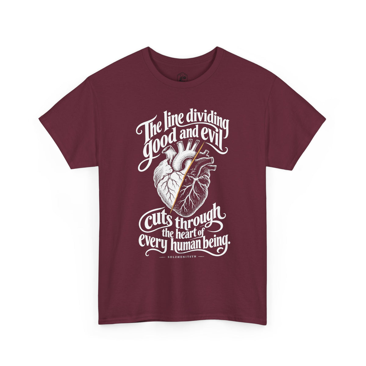 The Line Dividing Good and Evil T-shirt – Donkey Talk graphic tee