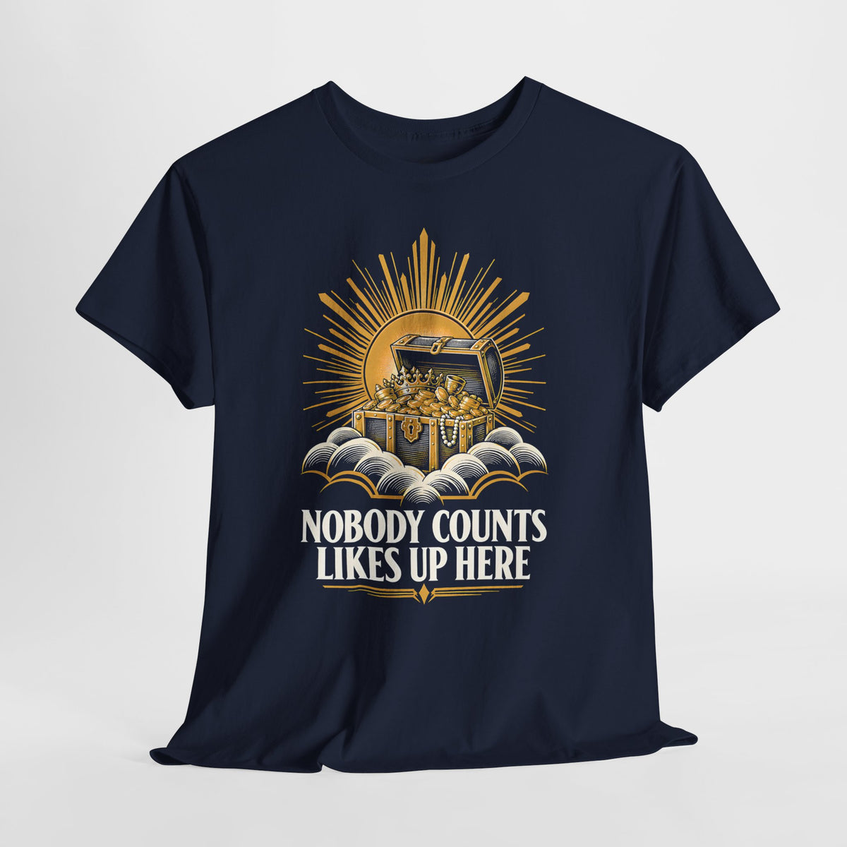 Nobody Counts Likes Up Here T-shirt – Donkey Talk graphic tee