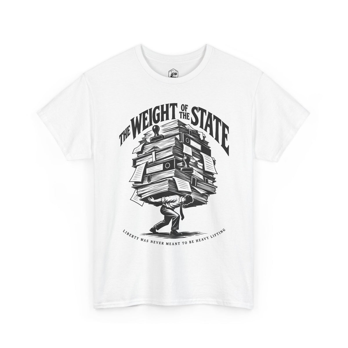 The Weight of the State T-shirt – Donkey Talk graphic tee