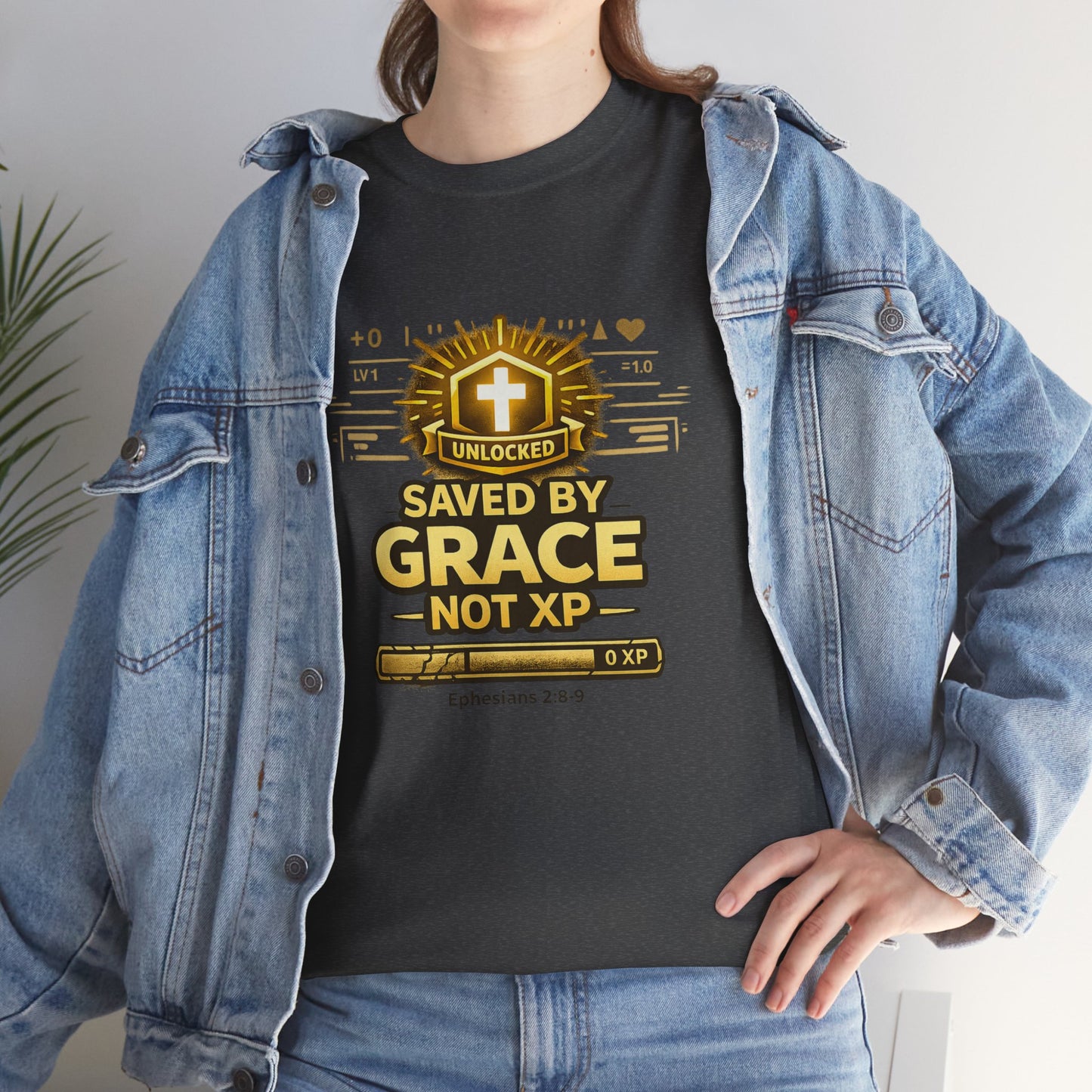 Saved by Grace T-Shirt — Christian Faith Tee (Ephesians 2:8-9)
