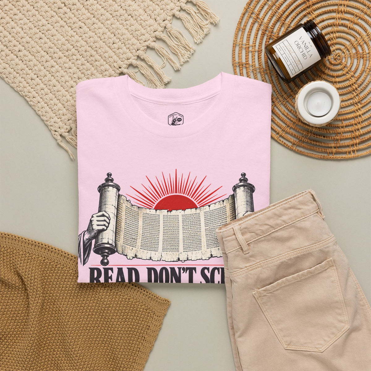 Read Don't Scroll T-shirt – Donkey Talk graphic tee