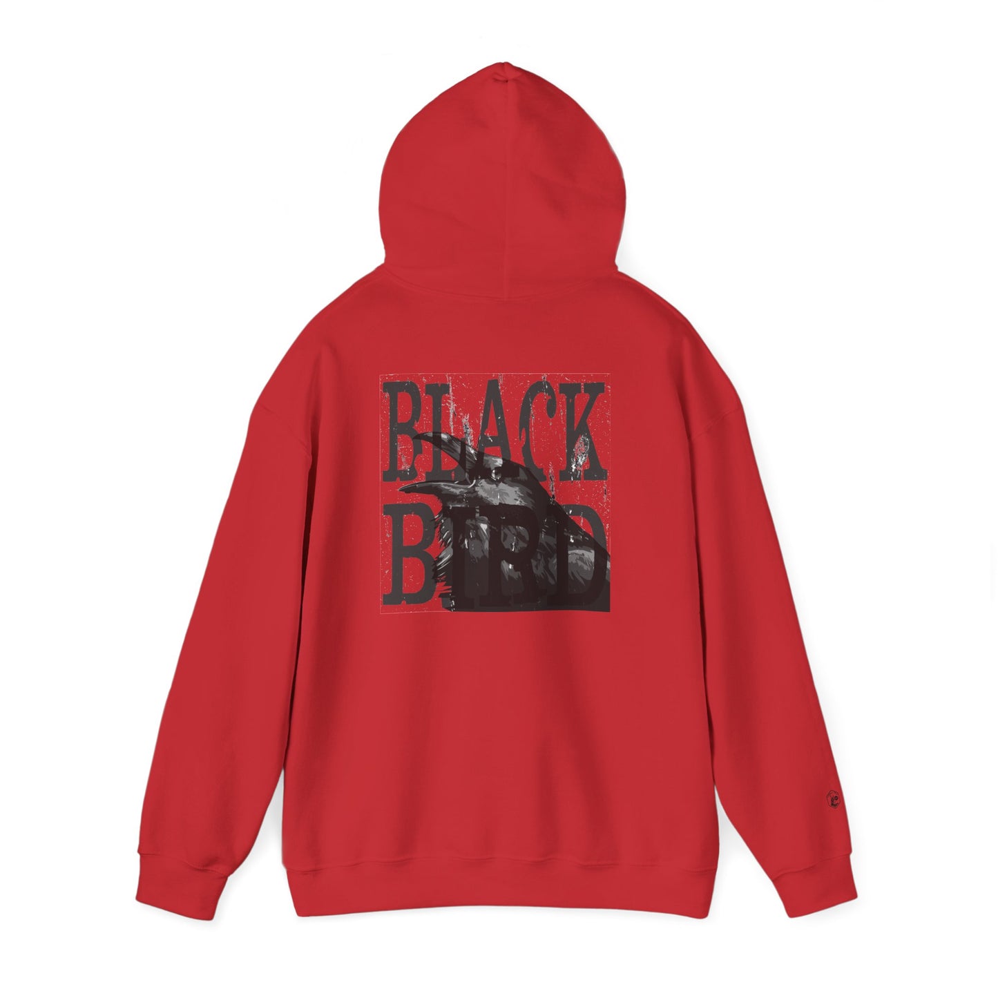 The Raven Unisex Heavy Blend Hoodie - Black Bird Design, Cozy & Stylish