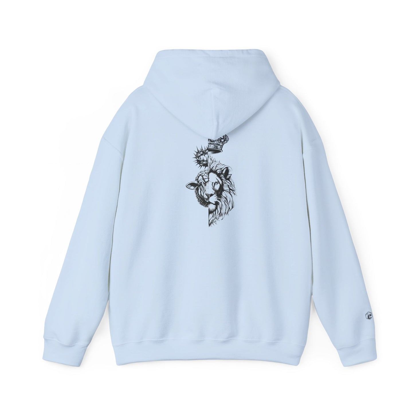 The Lion and The Lamb Unisex Heavy Blend™ Hoodie - Spiritual Symbolism Sweatshirt