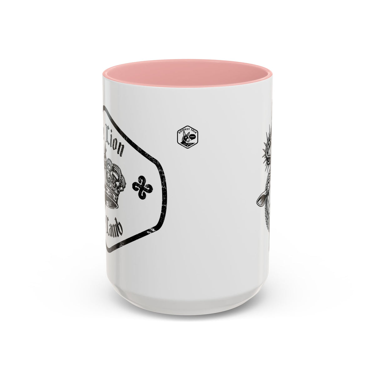 Lion & Lamb Religious Accent Coffee Mug — Crown of Thorns Christian Gift (11/15oz)