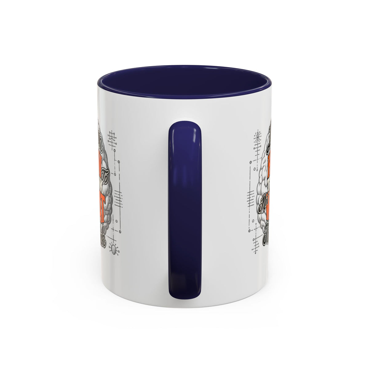Taza de café con acento: "Aprende a pensar, no qué pensar", taza con frase inspiradora
