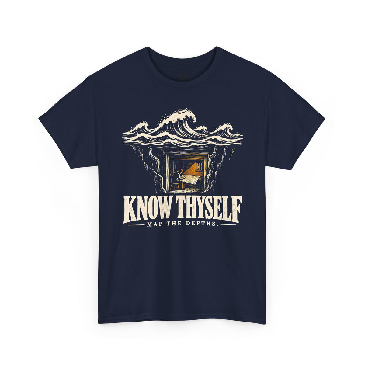 Know Thyself Map the Depths T-shirt – Donkey Talk graphic tee