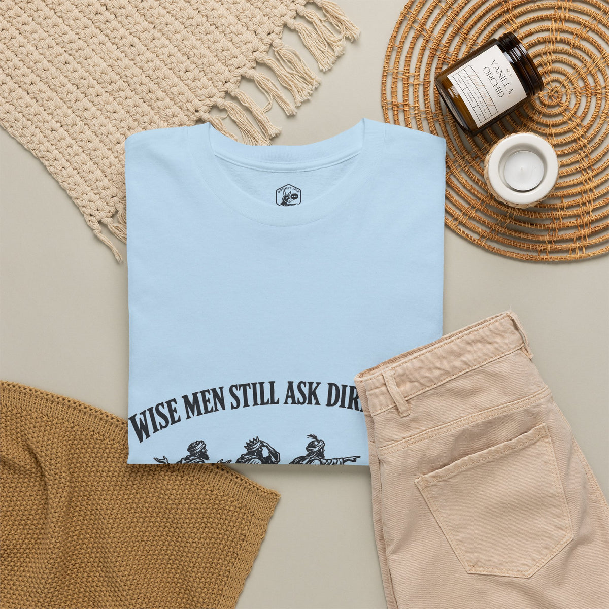 Wise Men Still Ask Directions T-Shirt | Matthew 2 Funny Christmas Christian Tee