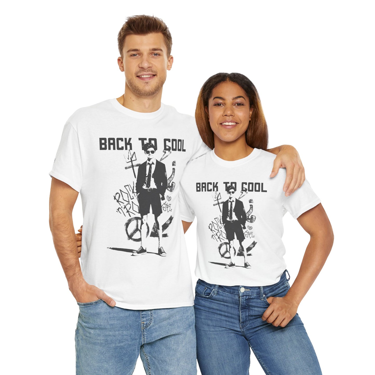 Back to Cool Unisex Heavy Cotton Tee - Retro Street Art Graphic T-Shirt