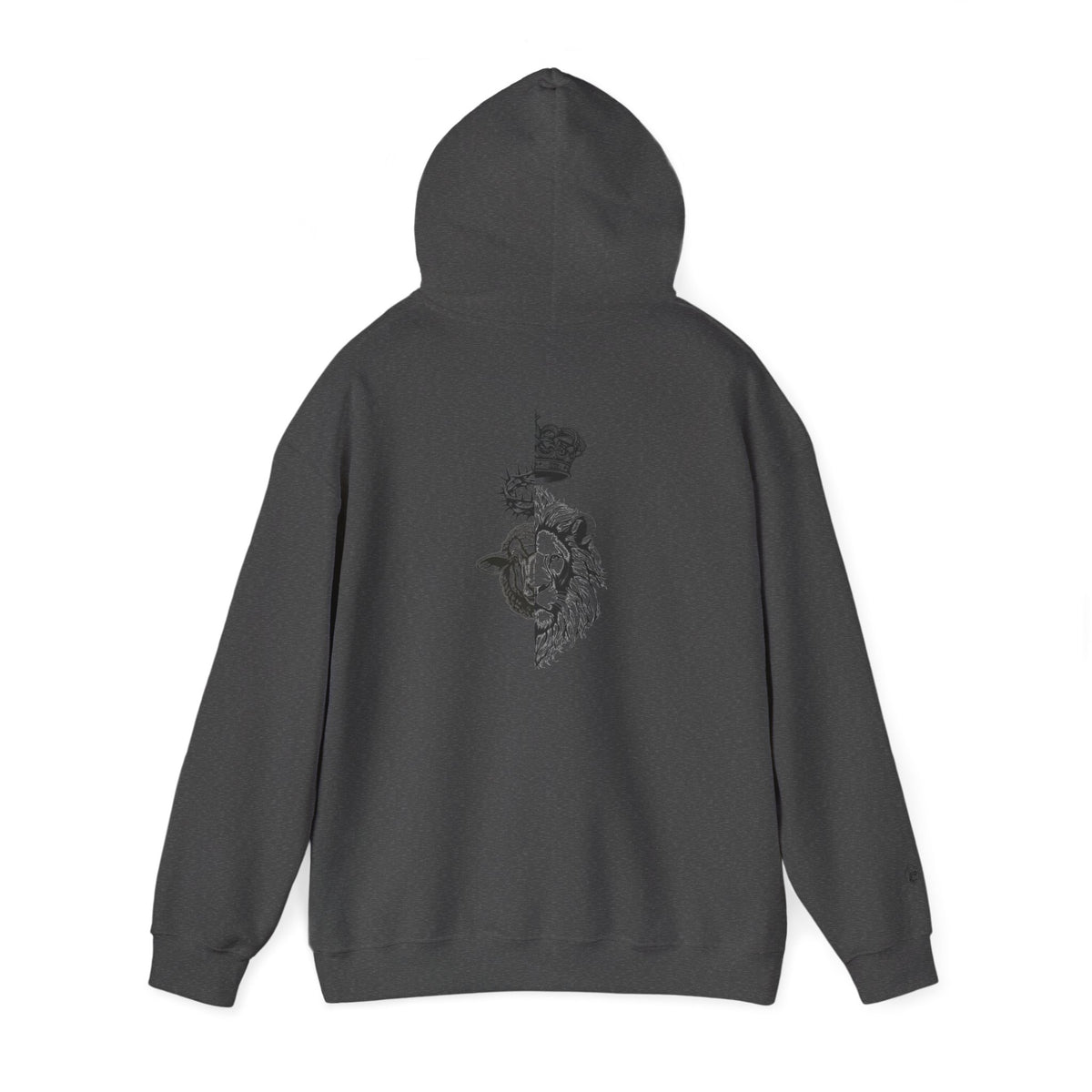 The Lion and The Lamb Unisex Heavy Blend™ Hoodie - Spiritual Symbolism Sweatshirt